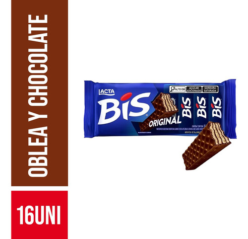 Caja Oblea Bis Original - 16 Unidades