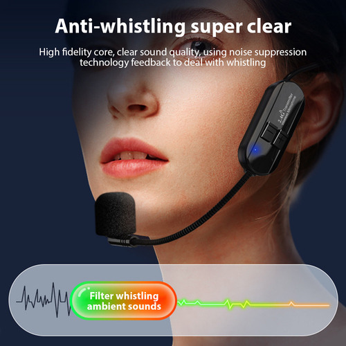 . Micrófono, Auriculares Inalámbricos De 2,4 G, Alcance De