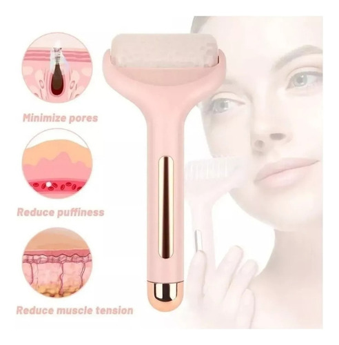 Rodillo Facial Ice Roller Masajeador De Gel Frio Reafirmante Momento De Aplicación Día/noche Tipo De Piel Mixta