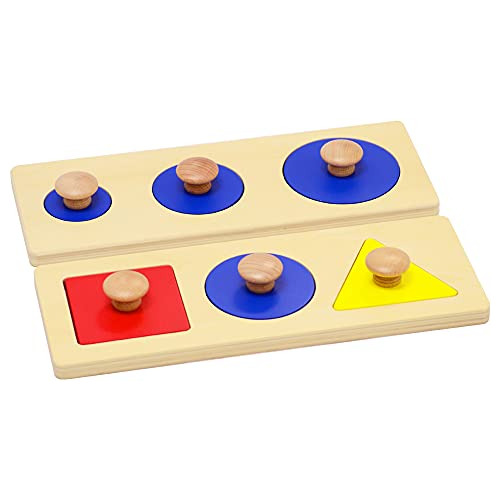 Puzles De Formas Montessori Con Botones Grandes