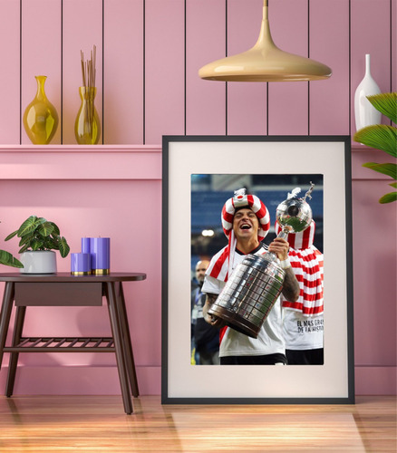 Cuadro River Plate 40x50 Enzo Perez Copa Libertadores 2018