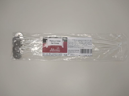 Pavio Parafina Gel Cristal - 24 Unds (esse Não Apaga Fácil)