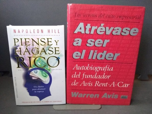 Imagen 1 de 3 de Piense Y Hágase Rico Napoleon Hill Atrévase A Ser Líder