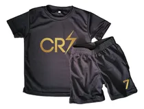 Comprar Conjunto Dryfit Niños\u002Fas Cr7 Cristiano Ronaldo Remera +short