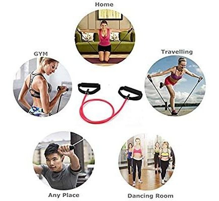 Imagen 5 de 9 de Bandas Elásticas Kit Teratubos Set X 4 Ejercicio Gym