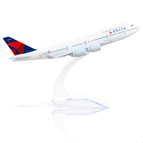 Modelo Avión Boeing 747 Qiyumoke 1/400 Metal Con Soporte