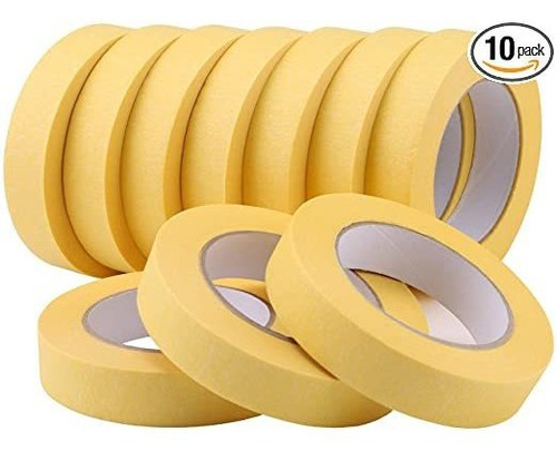 Lichamp 10-pack Automotive Refinish Masking Tape Amarillo 25