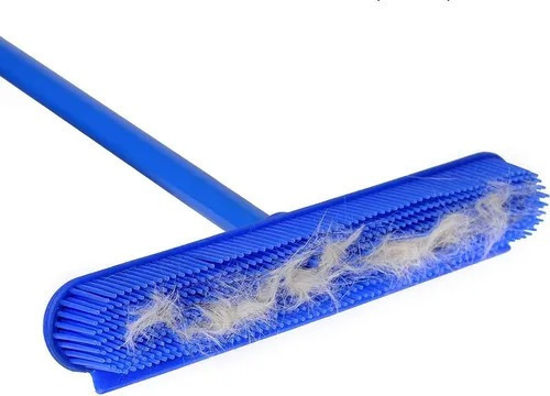 Excelente Escoba Con Cerdas De Silicón Electroestático Azul