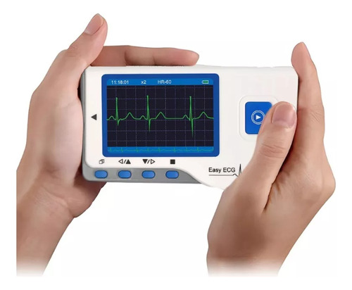 Monitor Ecg Electrocardiograma Digital Portatil Pantalla Lcd