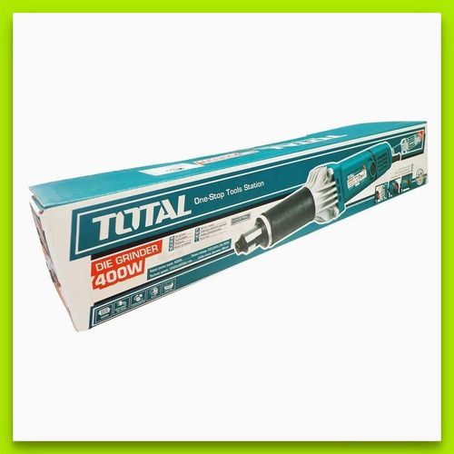 Imagen 9 de 10 de Amoladora recta Total Tools TG504062 de 50 Hz/60 Hz color turquesa 400 W 220 V - 240 V + accesorio