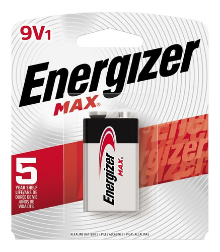 Imagen 1 de 7 de Pila Alcalina Energizer Max 9v Bateria 522 Mayorista Oficial