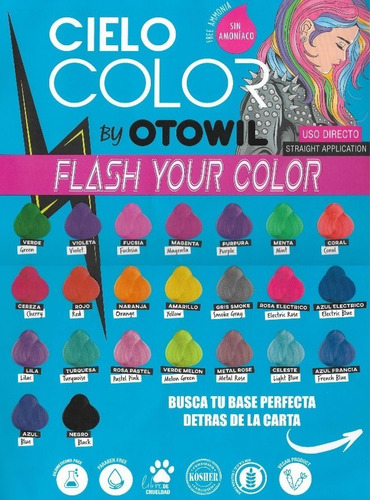 Imagen 3 de 6 de Tintura Cielo Color Otowil Caja X6u.