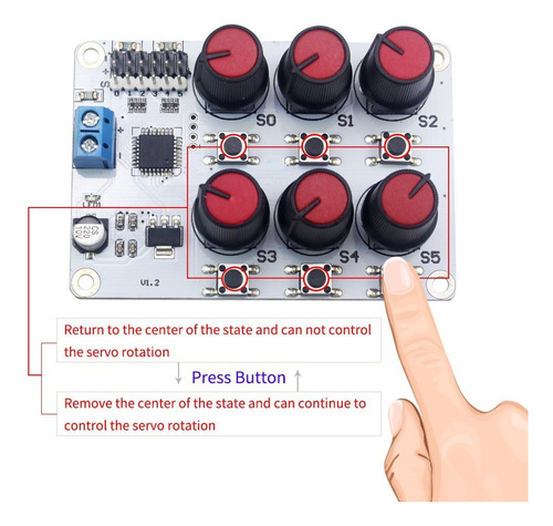 Servo Tester Lewansoul 6 Canales Digitales Con Sobreintensid