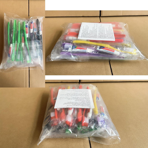Cepillo De Dientes Desechable De Haifotrva 30pcs Con Pasta