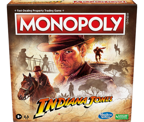Juego Hasbro Gaming Monopoly Indiana Jones, Inspirado En Las