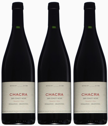 Vino Chacra 32 - Pinot Noir X 3 Numeradas - Oferta - Celler