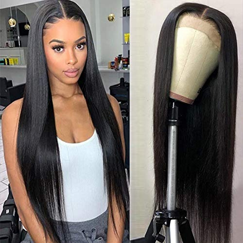 Hair 4x4 Lace Closure Straight Human Pre Plucked With Baby