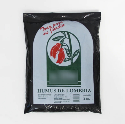 Humus De Lombriz, Fertilizante Orgánico 100% Natural- 2 Ltrs