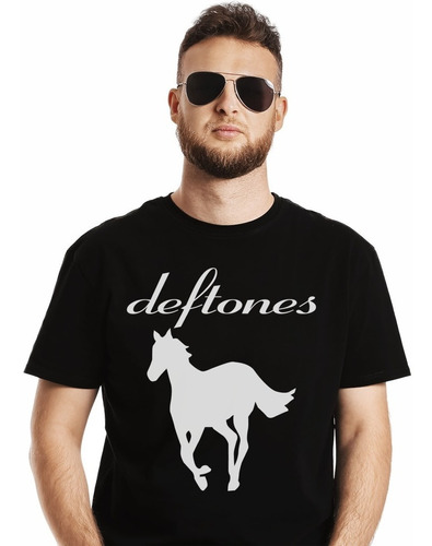Polera Deftones White Pony Logo Grande Rock Impresión Direct