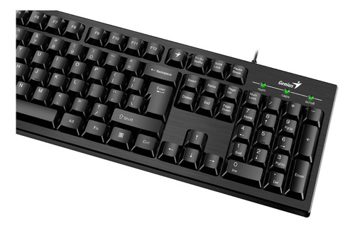 Imagen 4 de 4 de Teclado Genius Smart KB-101 QWERTY inglés US color negro