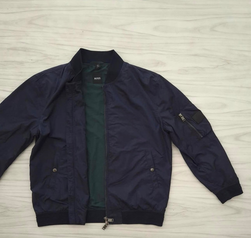 Chamarra Bomber Hugo Boss Talla G Slim Fit De Hombre (Usado)