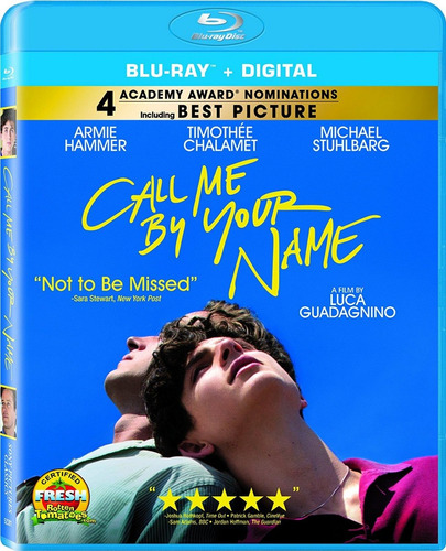 Call Me By Your Name Blu-ray Nuevo Original Importado