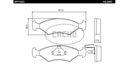 Pastilla De Freno Del P/ Ford  Ka 16v 01/