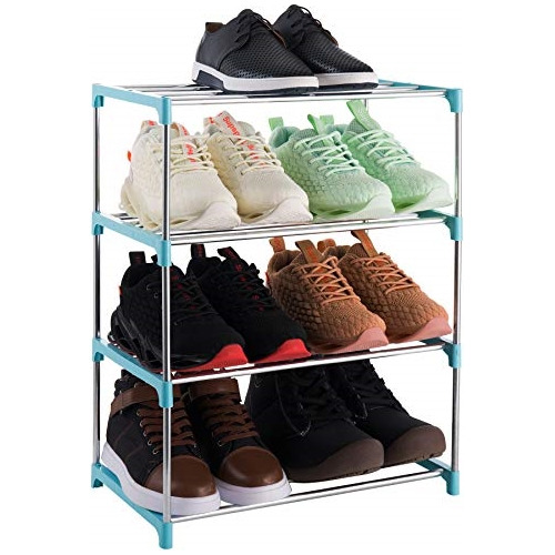 Organizador De Zapatos Pequeño Apilable De 4 Niveles