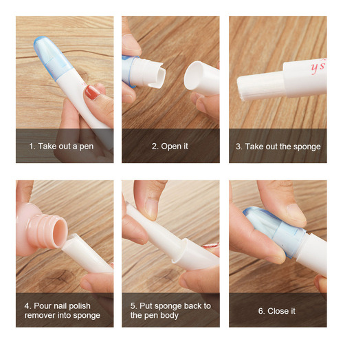 Juego De Bolígrafos Corrector Para Uñas Mistake, 5 Unidades