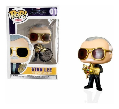 Funko Pop Custom Avengers Stan Lee # 01 Infinity Gauntlet L