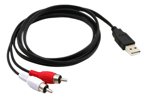 1.5 Um Para 2x Rca Phono Cabo Av E