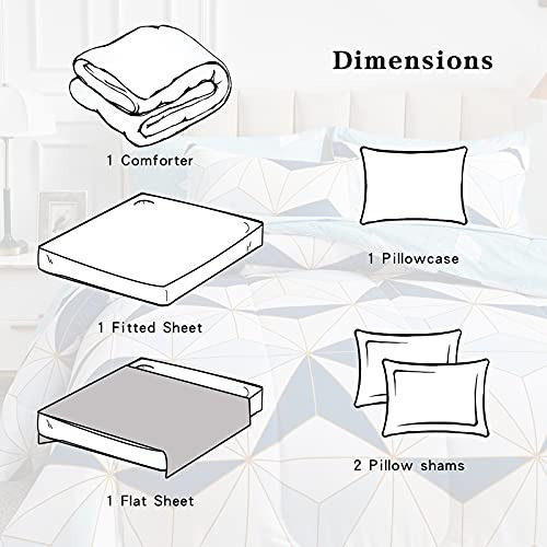 Cama En Una Bolsa Flysheep, 6 Piezas, Doble Para Niños, Azul