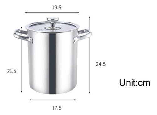 Pot With Large Capacity Lid For Single Pot Work