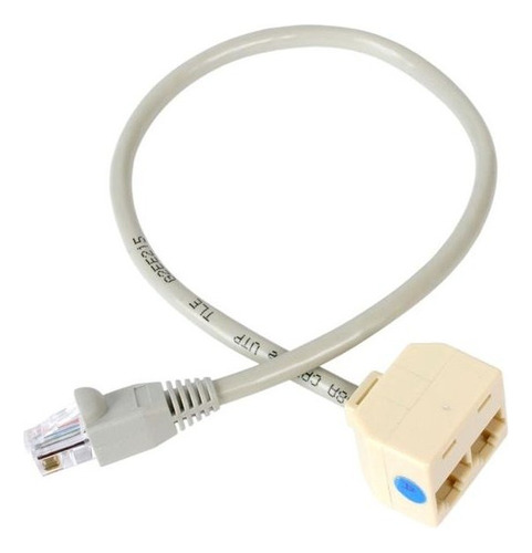 Adaptador Splitter Rj45 2 A 1 Ethernet Cat5 Cat5e