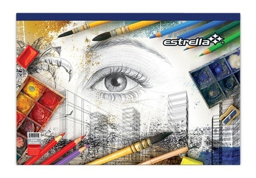 10 Blocks De Dibujo Marquilla Grande Estrella 20h 49 X 33 Cm