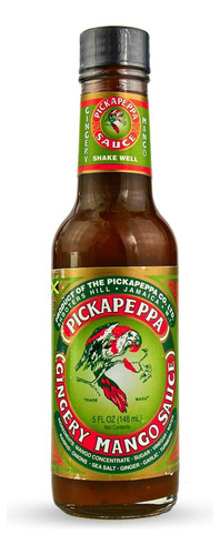 Pickapeppa Gingery Mango Salsa Picante 5oz (paquete De 3)