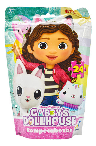 Gabbys Dollhouse Rompecabezas De Bolsa 24pz 38x28cm Novelty