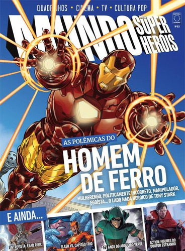 Revista Mundo Super Herois 83 Homem De Ferro C/ Poster Nova!