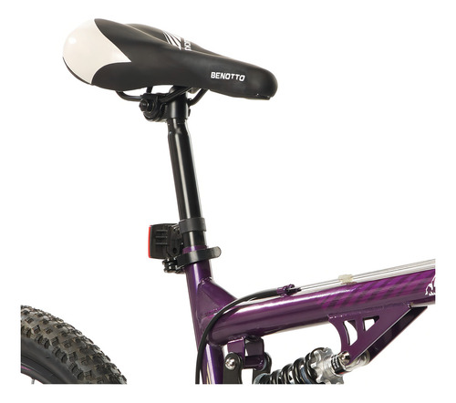 Benotto Bicicleta Montaña Blackcomb R24 21v. Hombre Ds Frenos Doble Disco Mecanico Acero Uva Talla:un