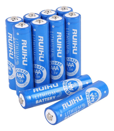 Ruihu Baterias Aa, Paquete De 10 Baterias De Hierro De Litio