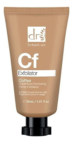 Dr Botanicals Superfood Coffee, Exfoliante Facial De Nuez. E