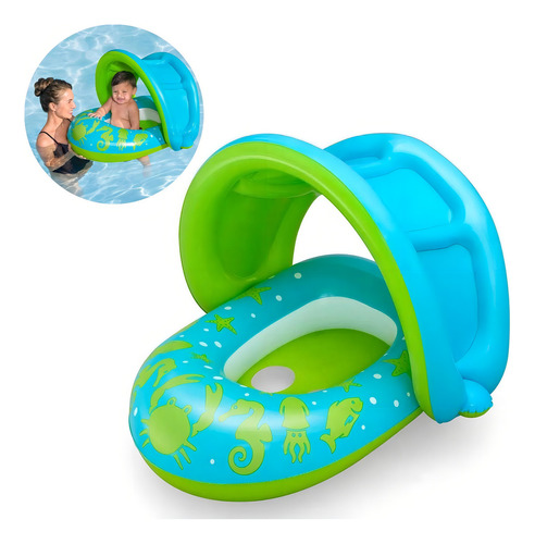 Boya inflable de protección solar para bebés Bestway, azul