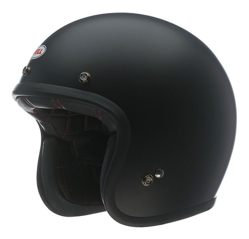 Capacete Aberto Bell Custom 500 Preto Fosco Com Nota