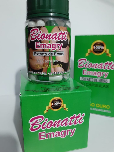 2 Frascos De Bionatti Com 60 Capsulas Cada+brinde Surpresa Sabor Ervas