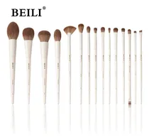 Comprar Beili Set De 15 Brochas Blancas De Lujo-profesionales