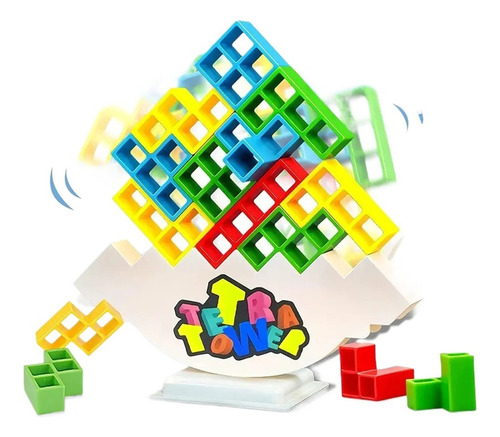 Edificio Building Block Toy Balance Tetra Tower Apilado