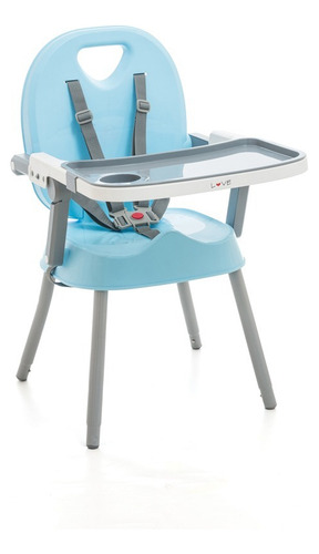 Silla De Comer Bebe 3 En 1 Love 660 Convertible Booster Color Celeste Silla Convertible