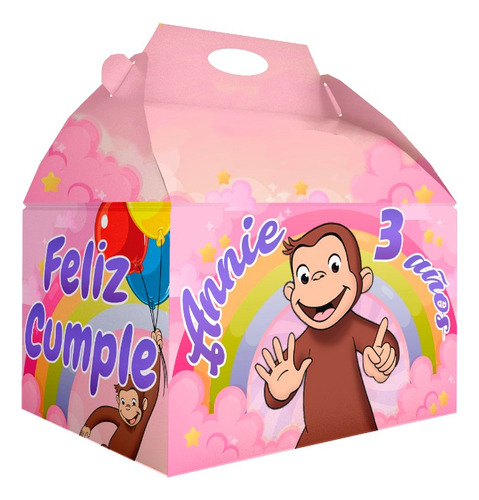 45 Caja Dulcera Bolo Fiesta Infantil Jorge El Curioso