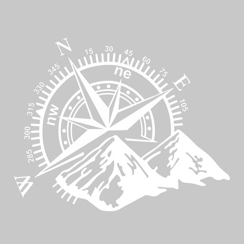 Aumohall Compass With Mountain Graphic Car B09v7mnt1c_110424