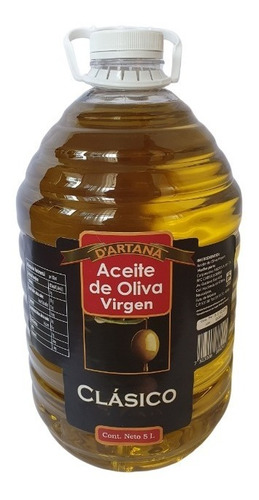Imagen 1 de 2 de Aceite De Oliva Virgen 5 Litros Marca D'artana